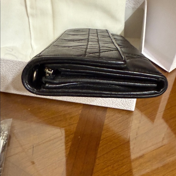 ❤️Black Friday Sale❤️ Dior Cannage Black Lambskin Wallet on a Chain WOC - Picture 12 of 12